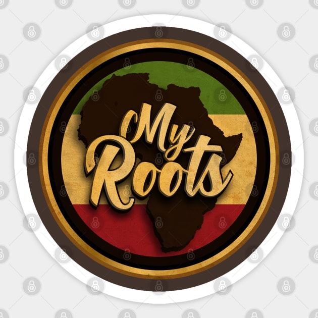 Africa My Roots Sticker by CTShirts